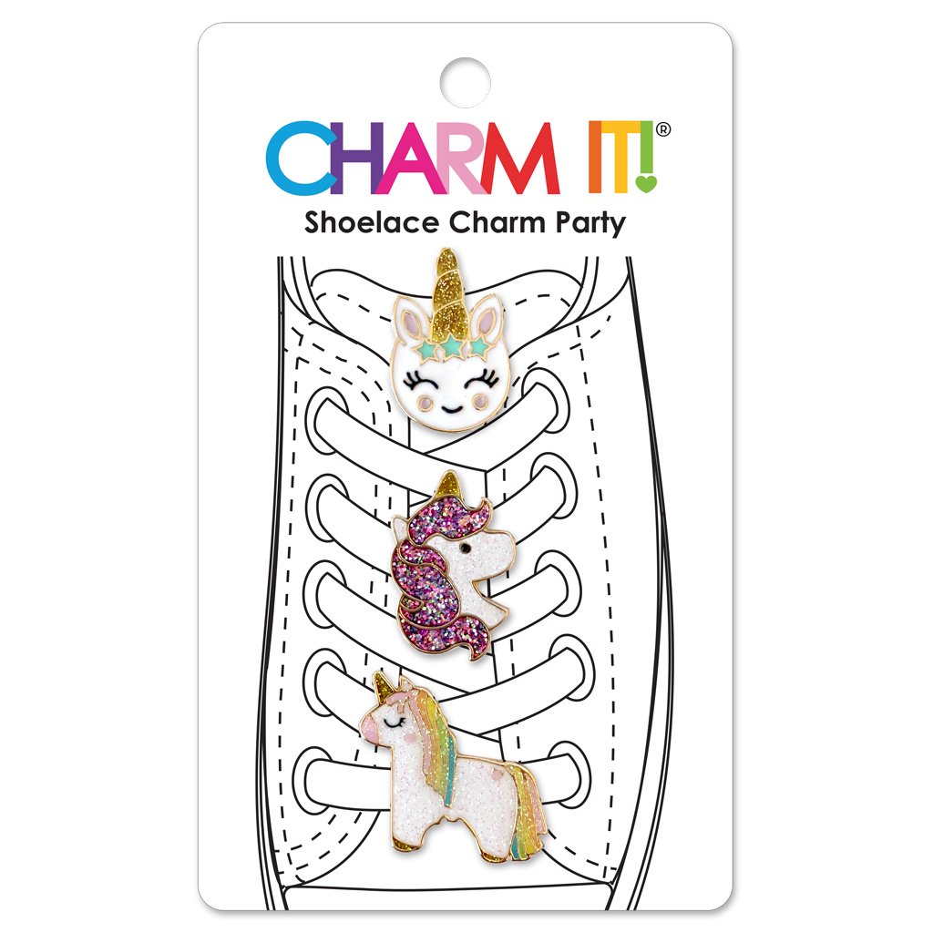 Charm It! Unicorn Shoelace Charm Set