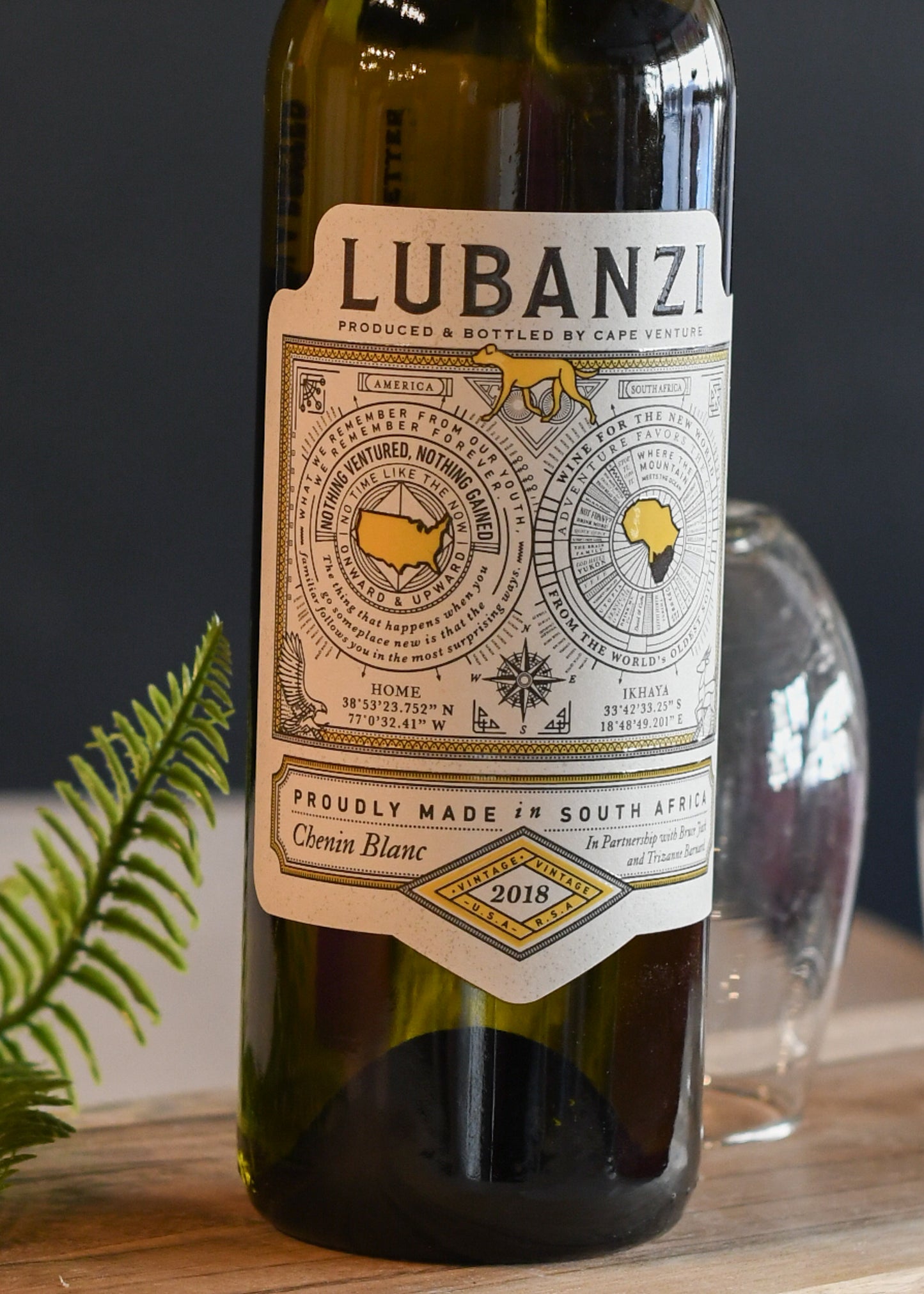 Wine Lubanzi Chenin Blanc Bottle