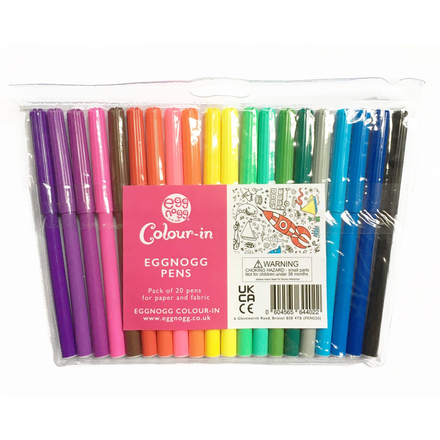 Eggnogg Pens (pack of 20 colours)