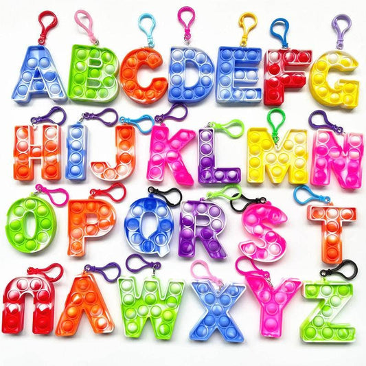 Alphabet Fidget Keychain