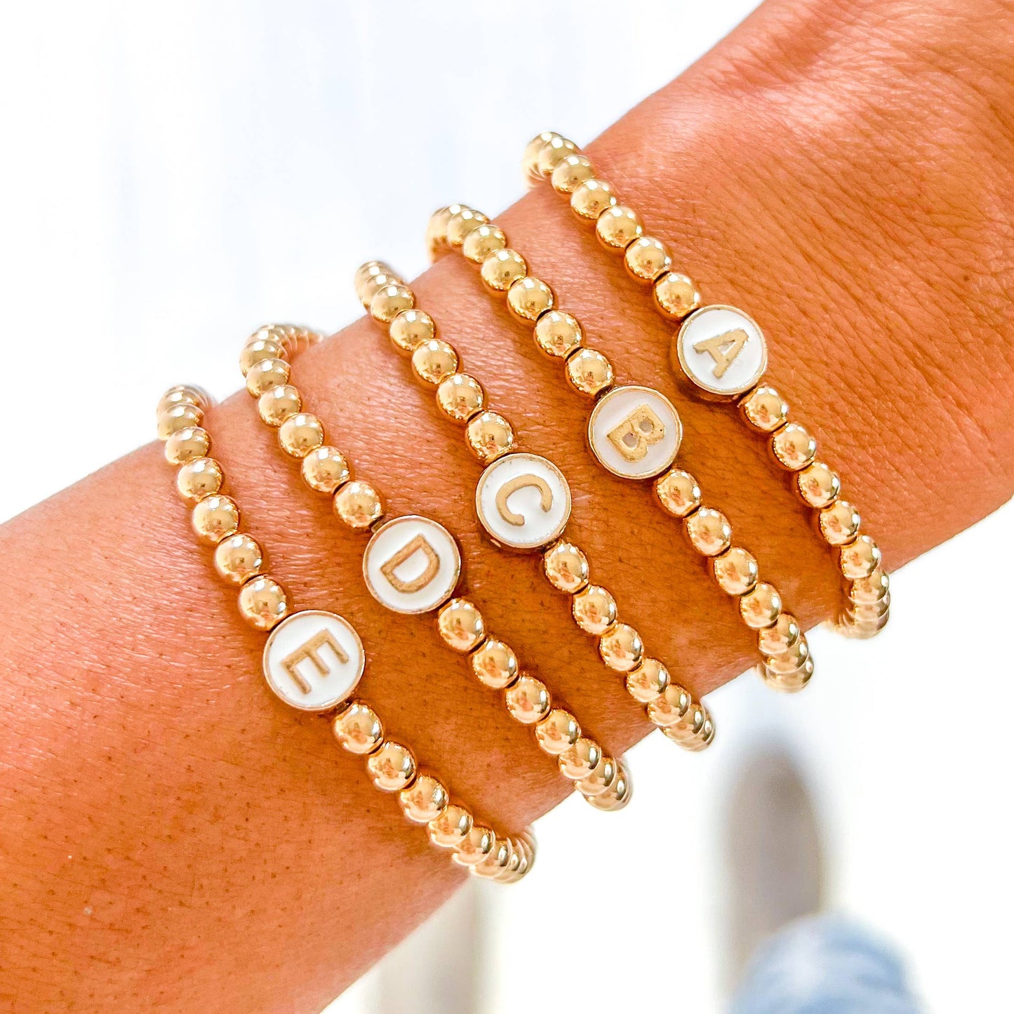 Initial Gold Filled Bracelet