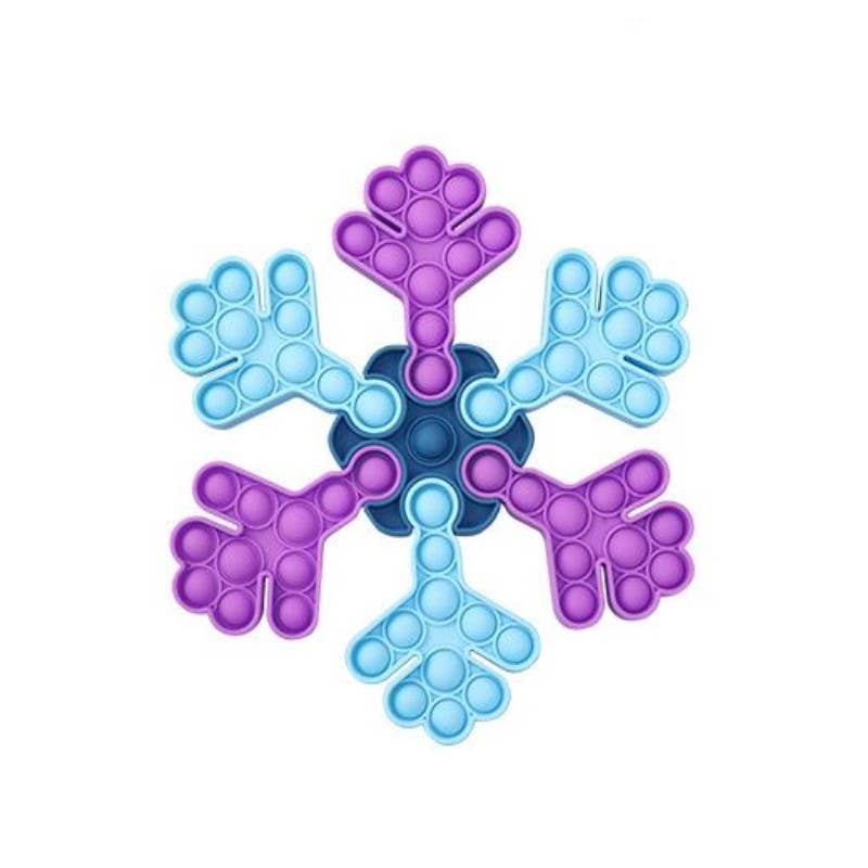 Big Snow Flake Sensory Toy - Blue+Purple