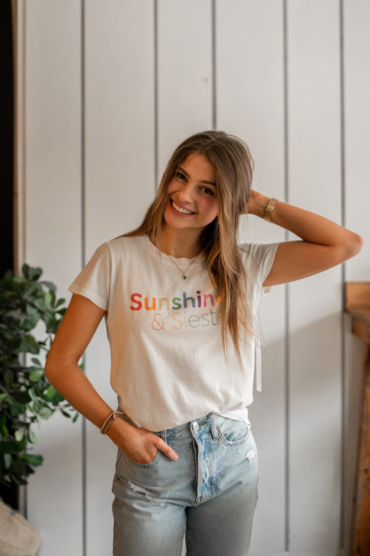 Sunshine & Siesta Rainbow Tee