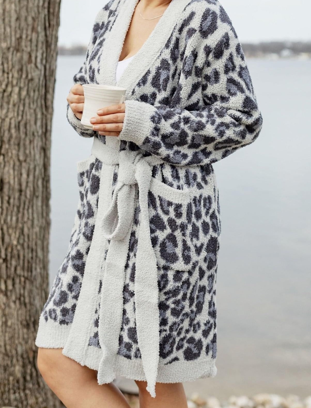 Jacquard Leopard Robe