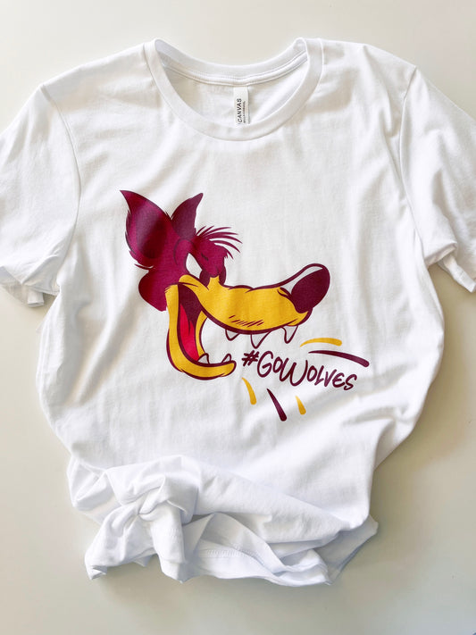 #gowolves tee-white