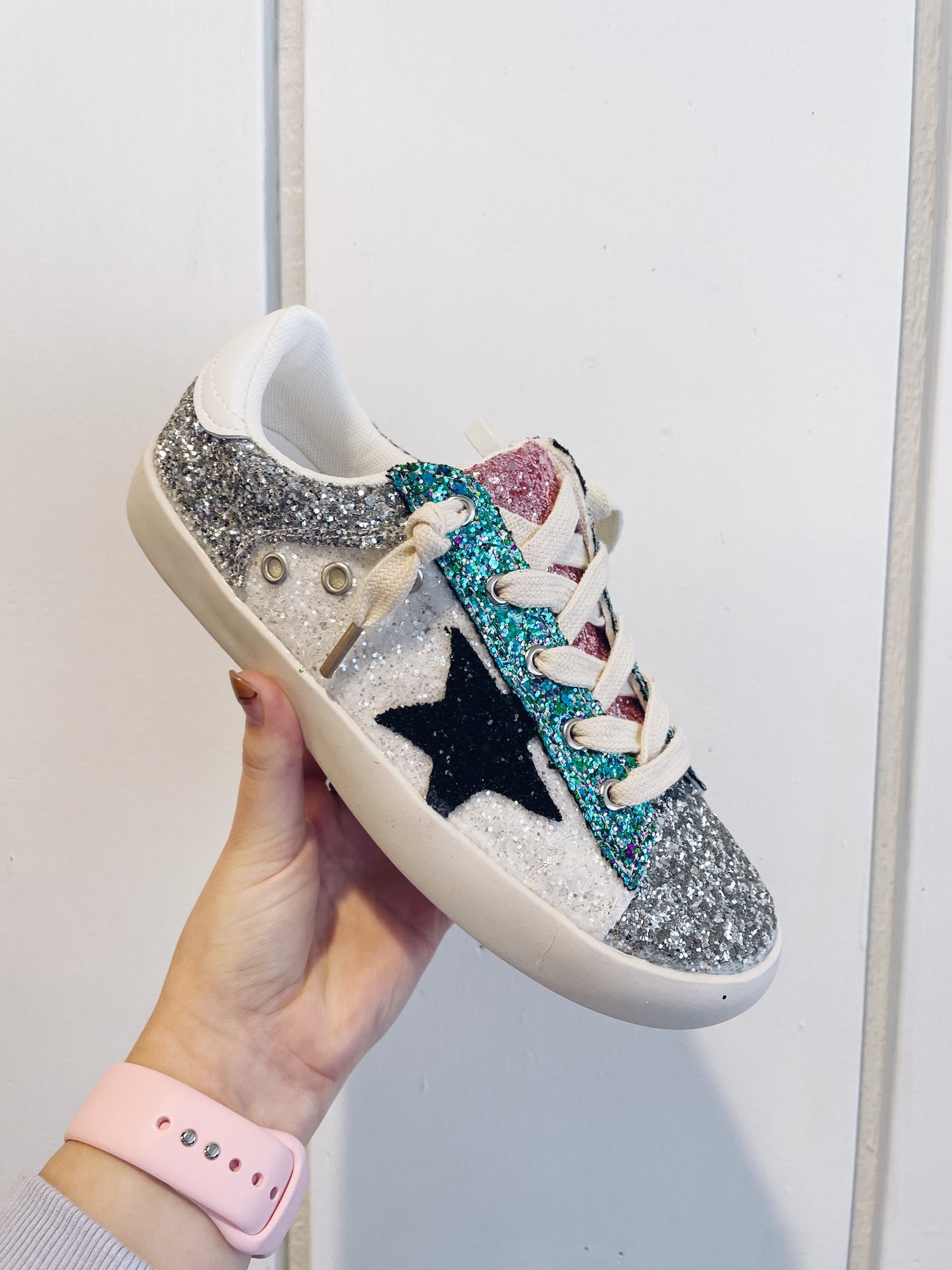 Colorful Glitter Sneakers