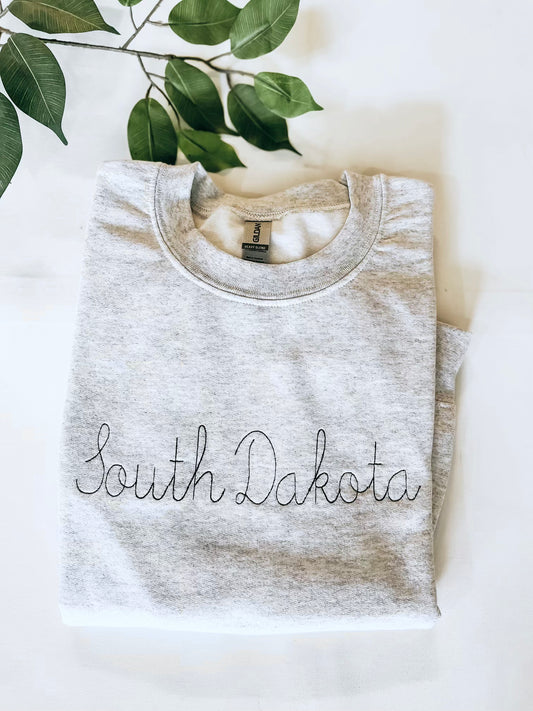 Embroidered State Sweatshirt