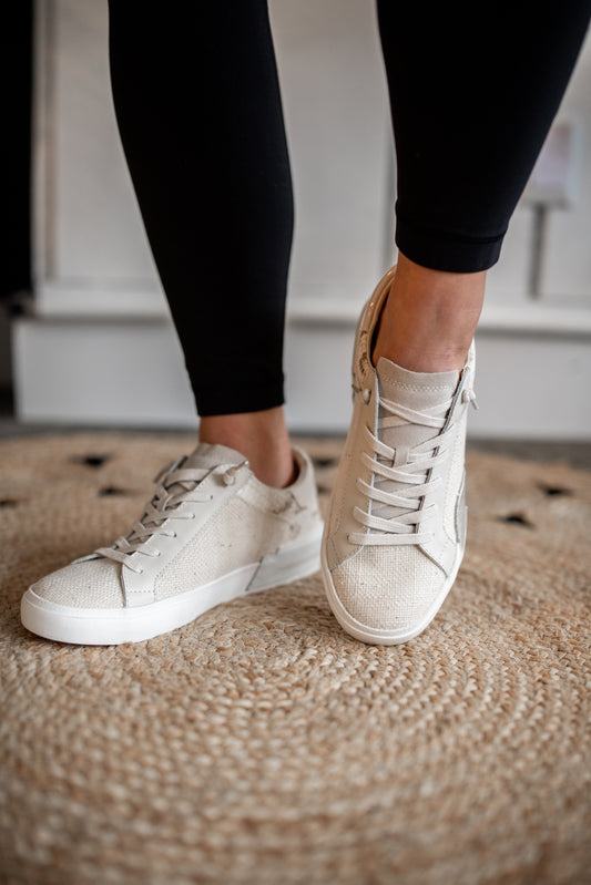 Zina Sneakers - Natural Linen