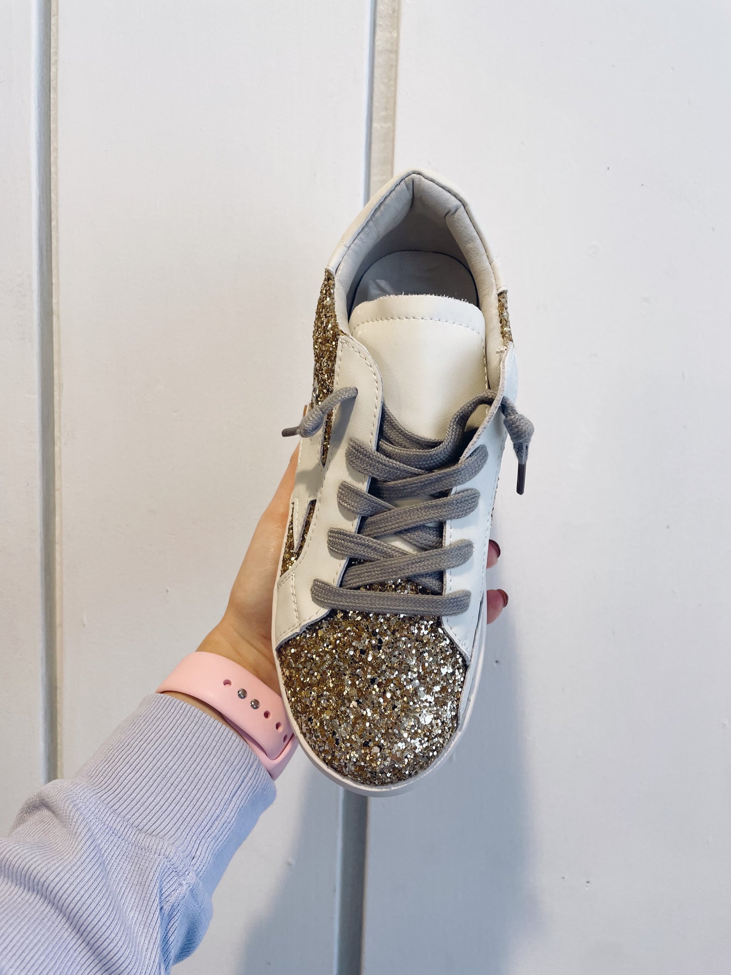Gold Glitter Sneakers