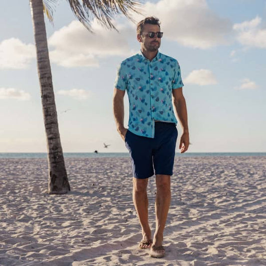 Leeward- Aqua Pink Flamingo