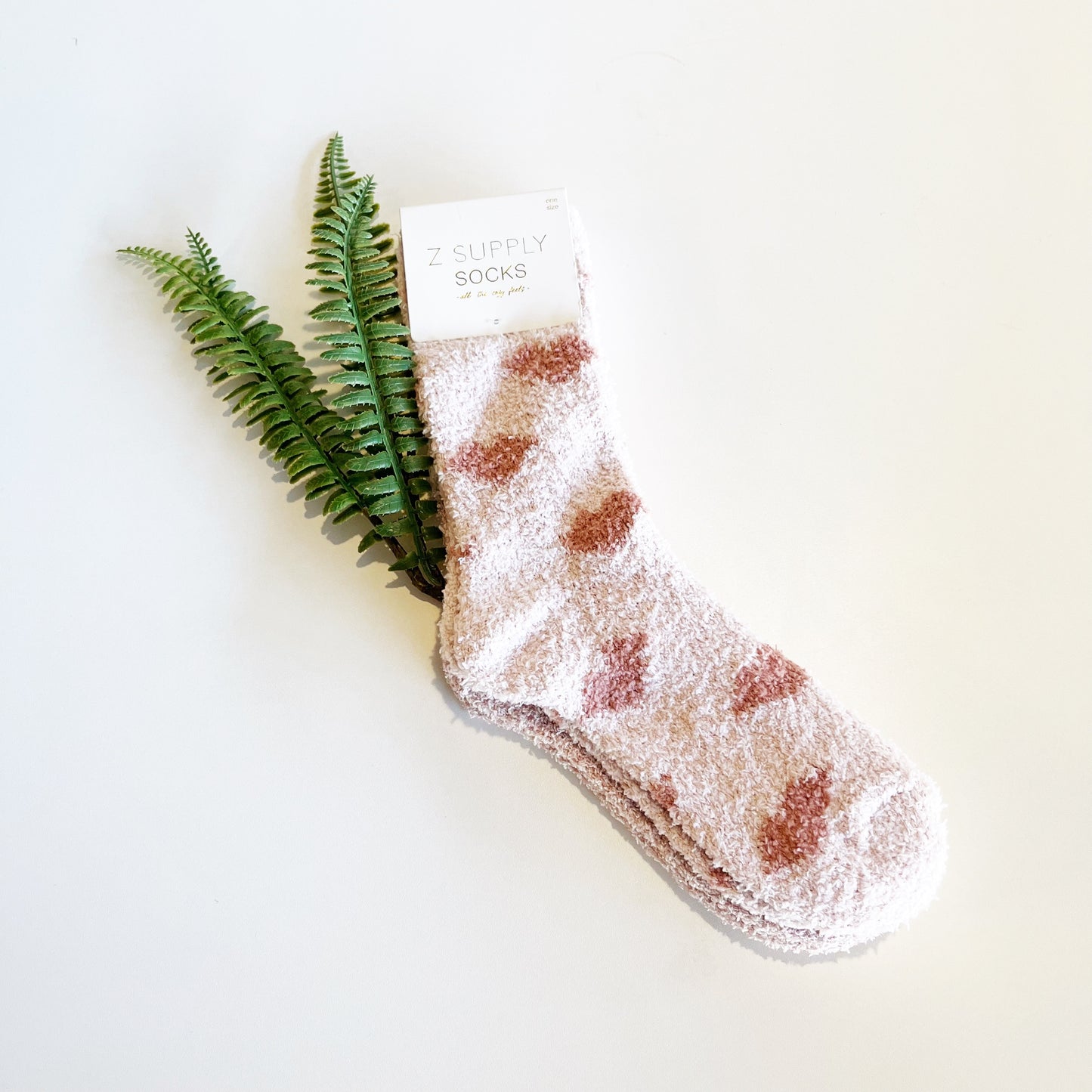 Plush Lip Socks, 2pack - Pink Sky