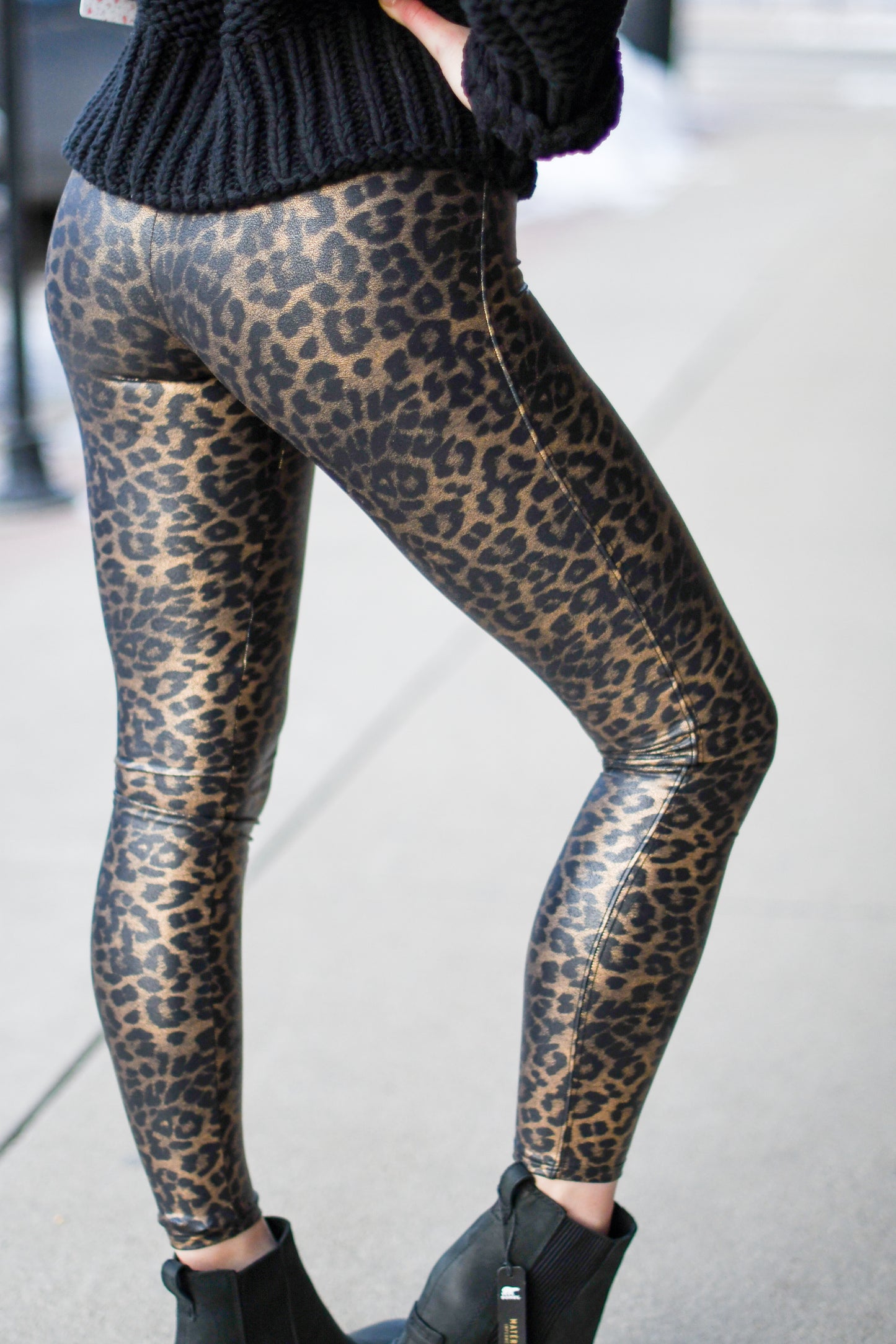 Metallic Leopard Legging