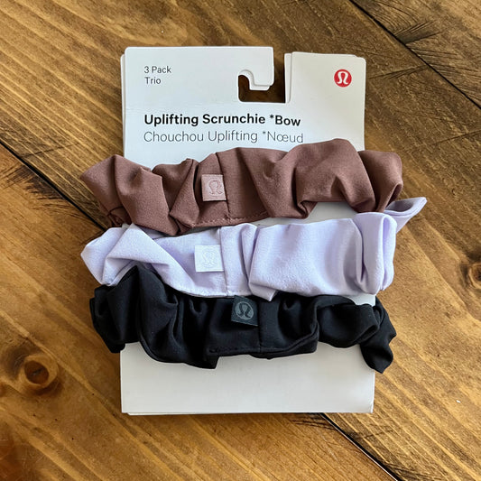 Uplifting Scrunchie 3pk - Topaz/Lavender/Black