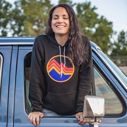 Circle Mtns Adult Hoodie - Black